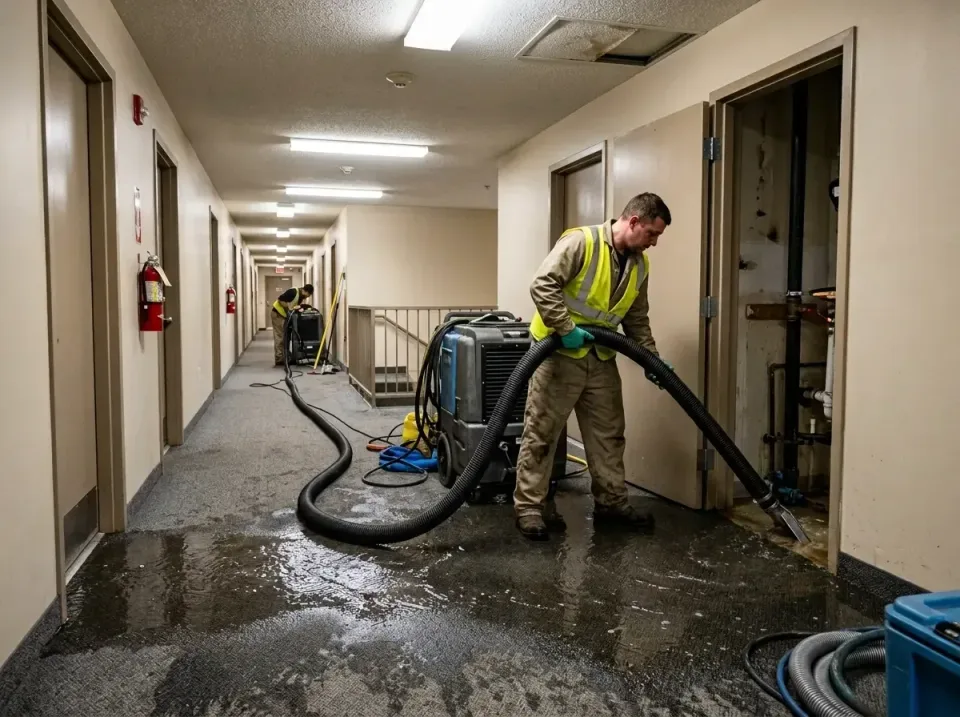 multi-unit-apartment-hallway-f-005 — frequently asked questions, Emergency Burst Pipe Water Extraction & Removal in Arden Hi…